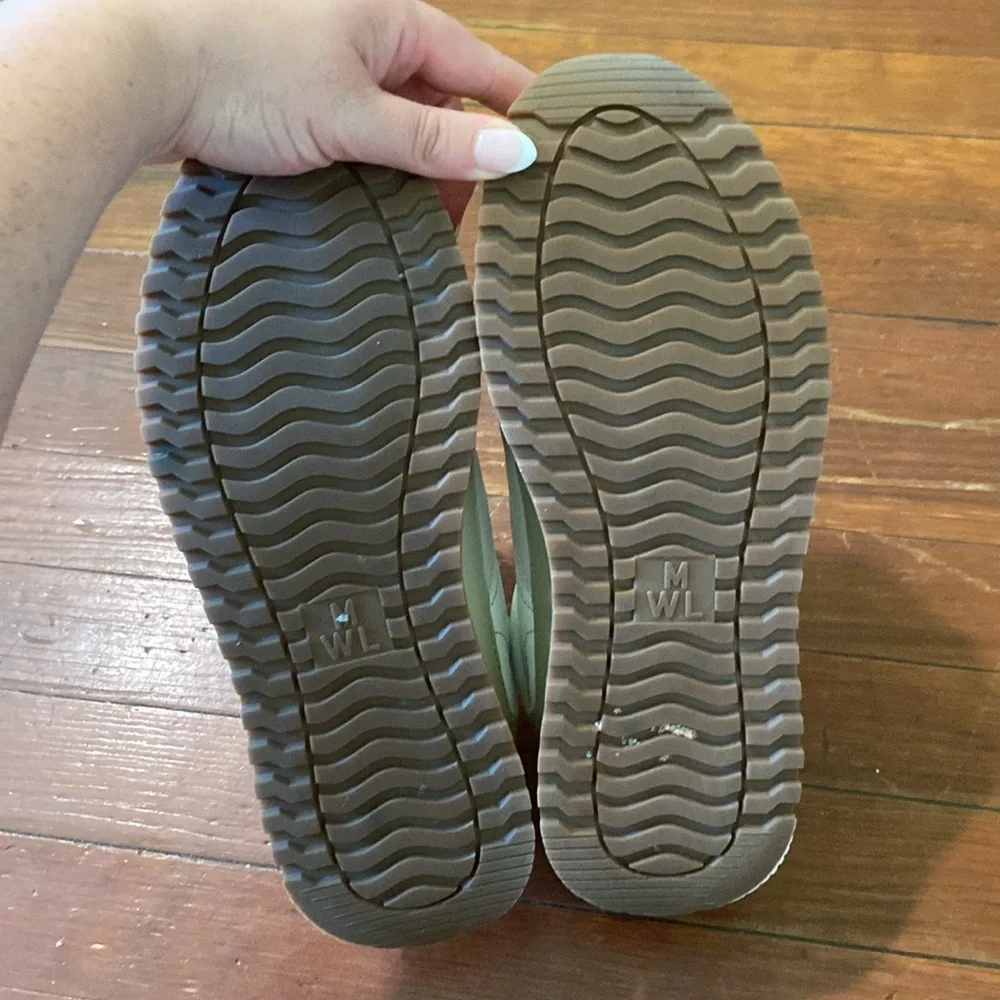 Madewell Men's White and Tan Sneakers Tennis Shoes Size 9.5